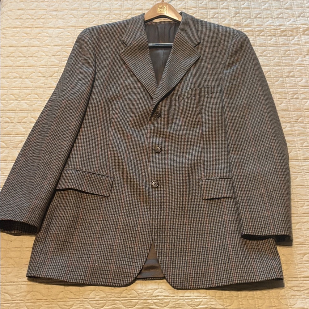 Land Rover Gear men’s 44 Tall brown plaid blazer